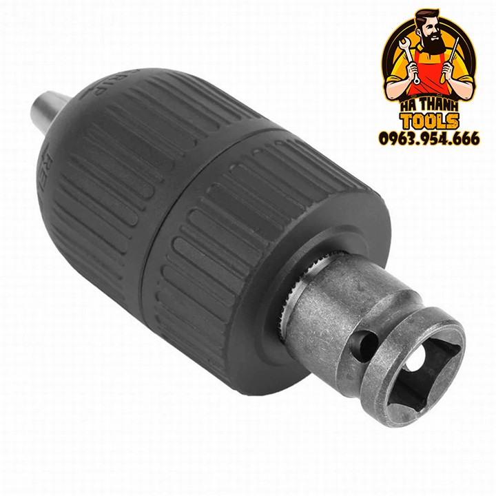 ĐẦU CHUYỂN BULONG 1/2 SANG ĐẦU KẸP MŨI KHOAN MĂNG RANH TỰ ĐỘNG 2-13MM