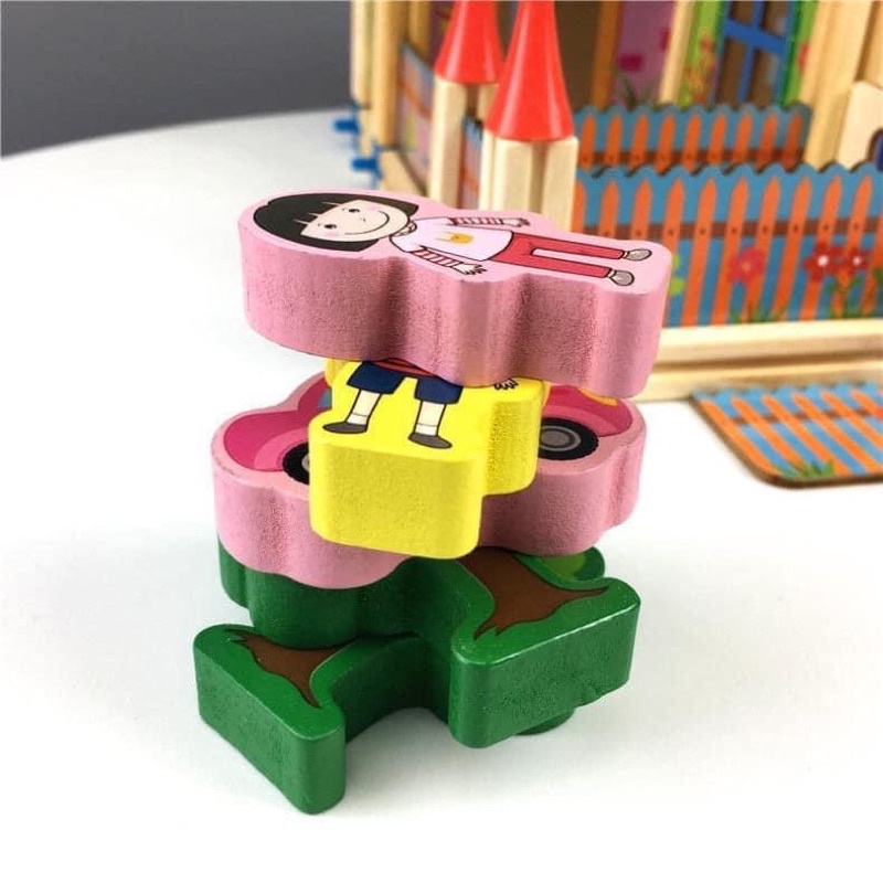 Bộ lắp ghép ngôi nhà gỗ 3D - 268 miếng