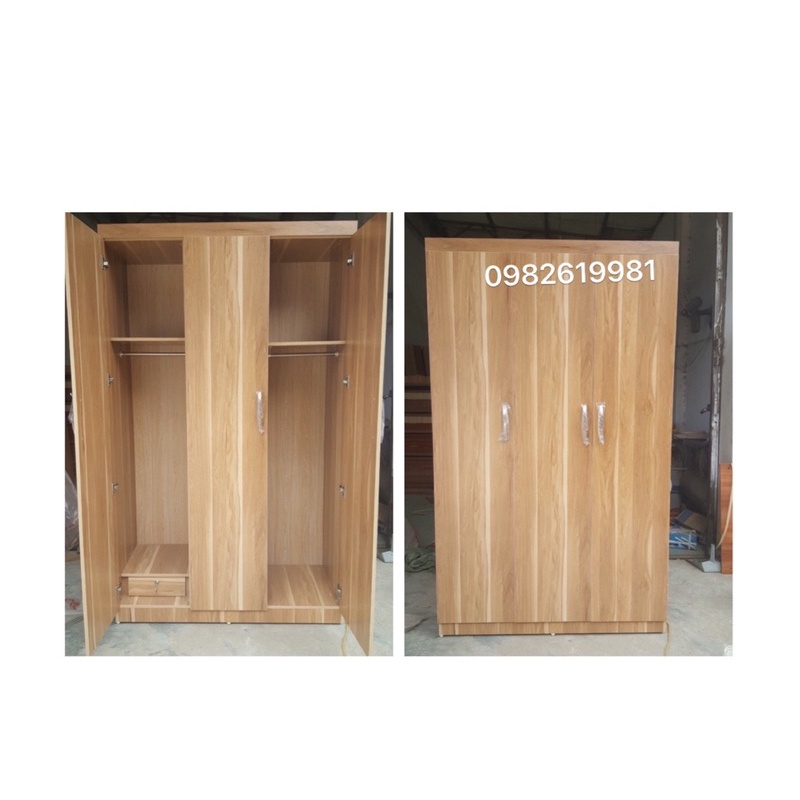 Tủ quần áo gỗ công nghiệp MDF phủ Melamine bề mặt
