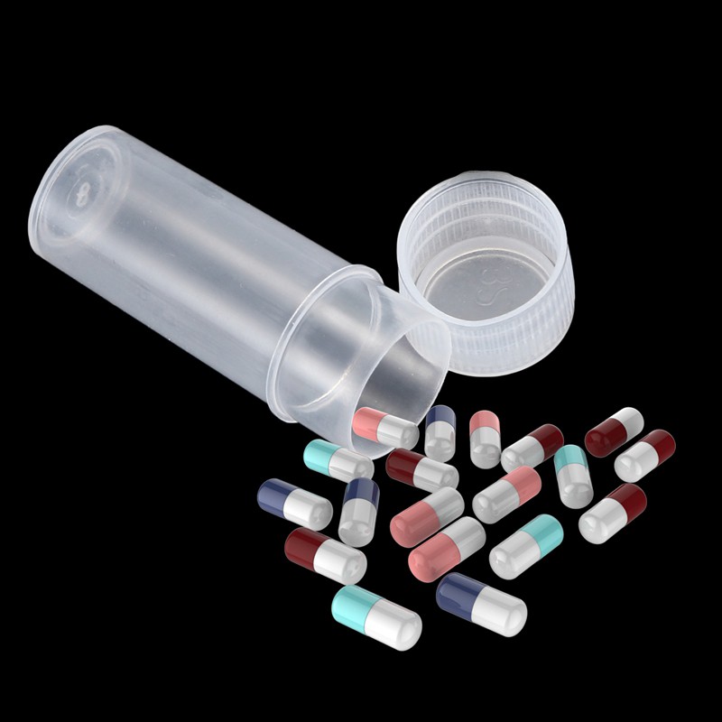 Bộ 50 lọ nhỏ bằng nhựa 5ml dùng để đựng mẫu thí nghiệm có nắp đậy tiện dụng