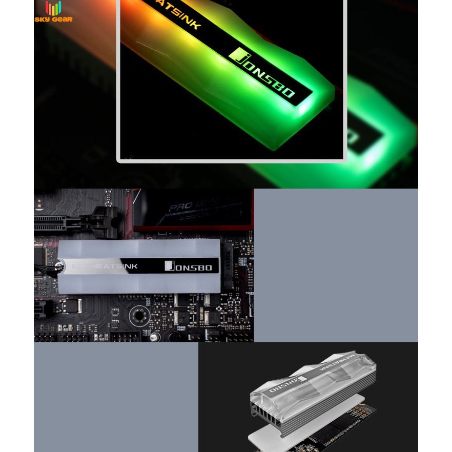 Tản nhiệt SSD M2 2280 Jonsbo Color | BigBuy360 - bigbuy360.vn
