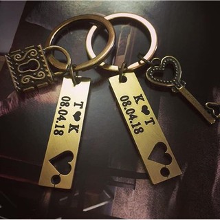 Móc Khóa Khắc Tên Kèm Charm