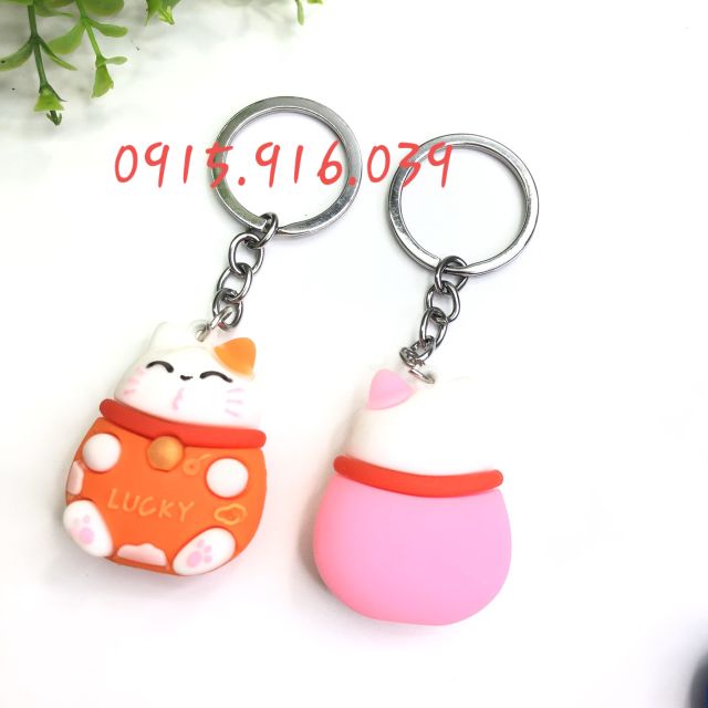Móc khóa mèo may mắn, Móc Khóa Mèo Lucky , Mèo May Mắn