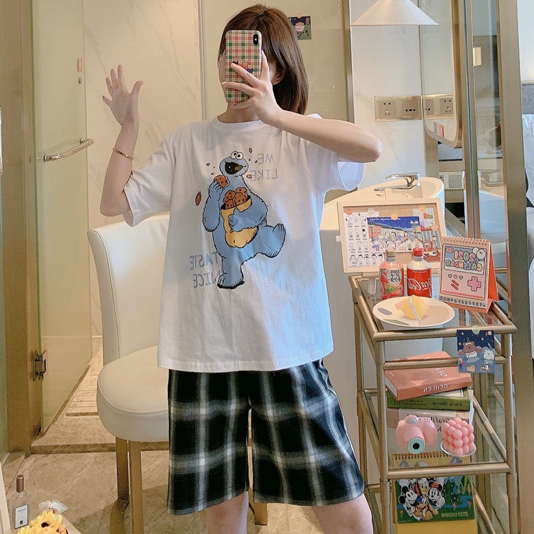 Disney Bộ Đồ Ngủ Tay Ngắn In Hình Mickey Minnie Donald Daisy Dễ Thương Dành Cho Nữ | BigBuy360 - bigbuy360.vn