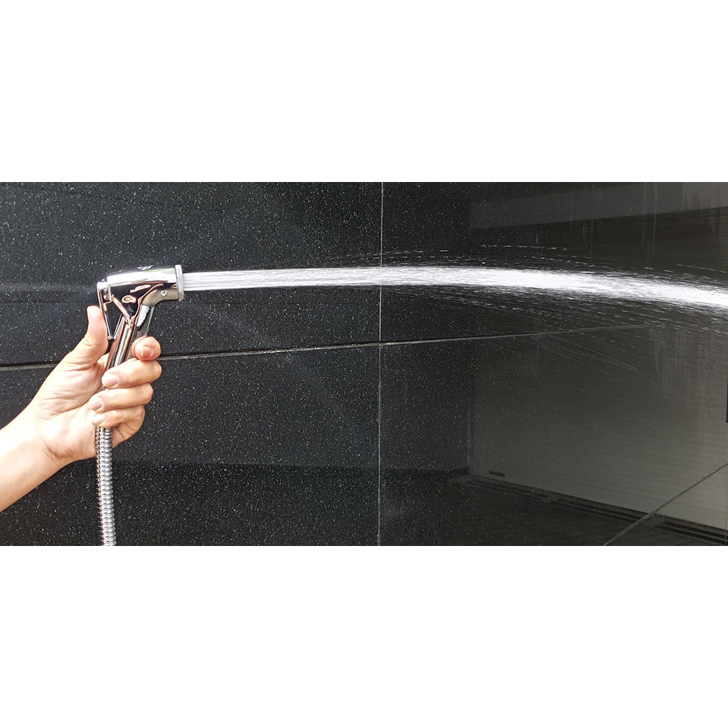 Bộ xịt vệ sinh tăng áp cao, chất liệu nhựa ABS mạ Chrome Eurolife EL-X01