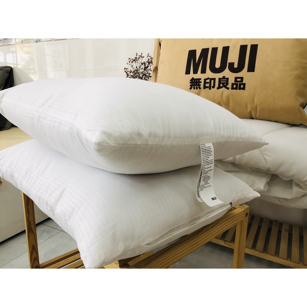 01 Ruột gối nằm Muji xuất khẩu cao cấp 50x70cm, Sài Gòn - Bedding phồng to, mềm mại, êm ái