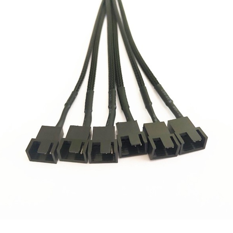 Dây Cáp Chia Cổng 12v 6pin Sang 4pin / 3pin Pwm Cho Quạt Máy Tính