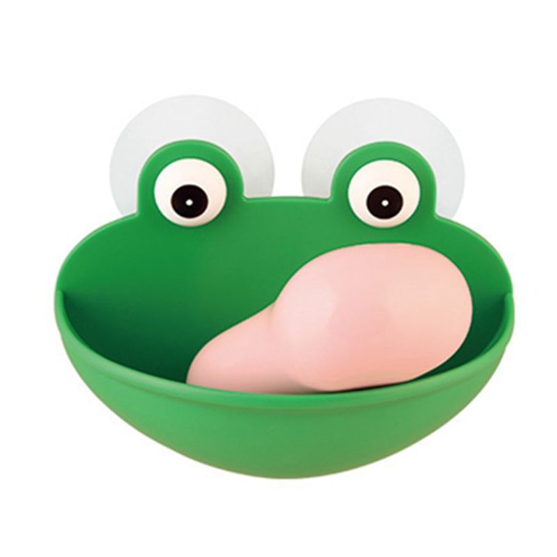 Giá Đỡ Xà Phòng Hình Chú Ếch May Mắn Có Giác Hút Cho Nhà Bếp Nhà Tắm