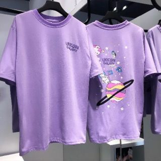 [RẺ VÔ ĐỊCH] ÁO THUN TAY LỠ PHOM RỘNG GALAXY UNICORN