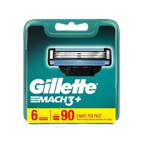 Hộp Lưỡi dao cạo râu Gillette Mach3 Classic vỉ 6 cái - Mach 3 Basic cao cấp