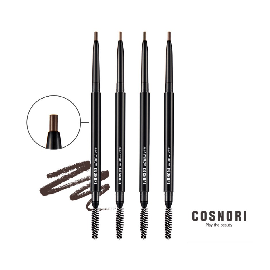 Chì kẻ mày gẩy sợi siêu mảnh Slim Eyebrow Cosnori 0.13g