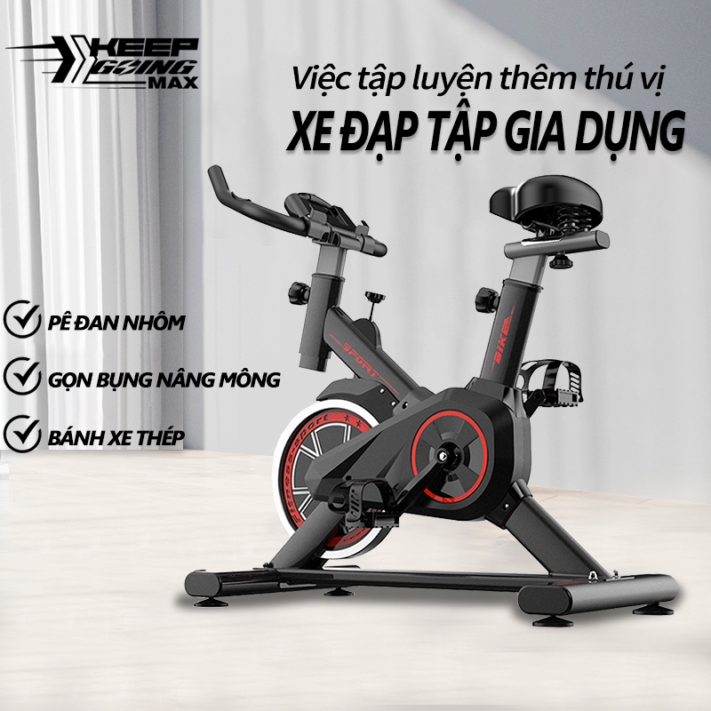 Xe đạp tập gym tại nhà dụng cụ tập gym đạp tiện lợi nhỏ gọn xe tại nhà yên tĩnh -Bảo hành