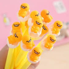 Bút trứng lười tròn D24 bút mực bút hoạt hình bút dễ thương bút kute viết gel