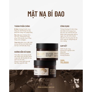 The Cocoon - Mặt nạ bí đao - 30ml