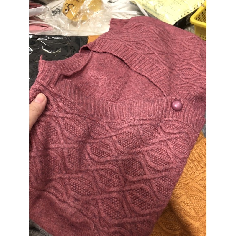 Áo khoác thun len trung niên | BigBuy360 - bigbuy360.vn