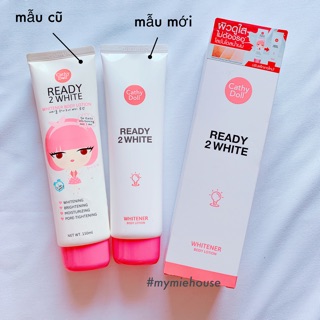 BODY LOTION READY 2 WHITE CATHY DOLL - DƯỠNG TRẮNG DA + MAKE UP BODY NÂNG TONE TỨC THỜI