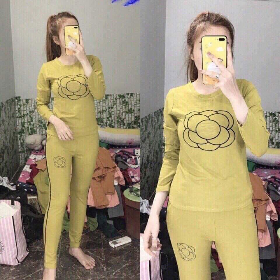 BỘ THU ĐÔNG MẶC Ở NHÀ IN HOA