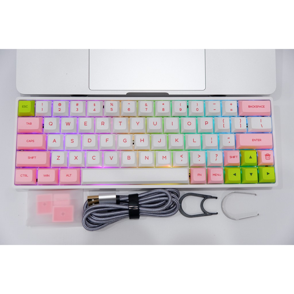 Bàn phím cơ Bluetooth Geek SK61 - SK64 - Full led RGB - Keycap PBT cực xịn | BigBuy360 - bigbuy360.vn