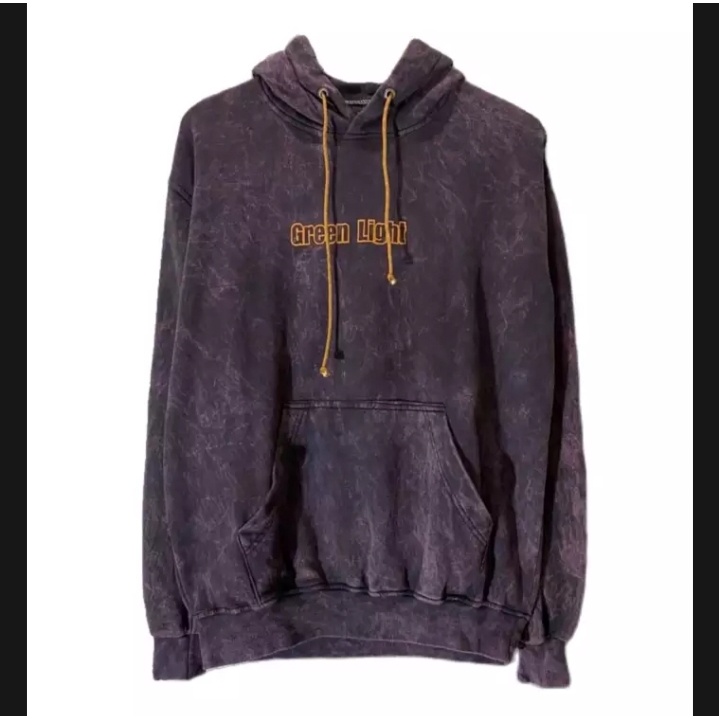 Áo Hoodie Màu Xanh Lá Cây Nhạt Giặt Áo Len || Màn Hình Nhuộm Xanh Lá Có Mũ Trùm Đầu Size M-XXL