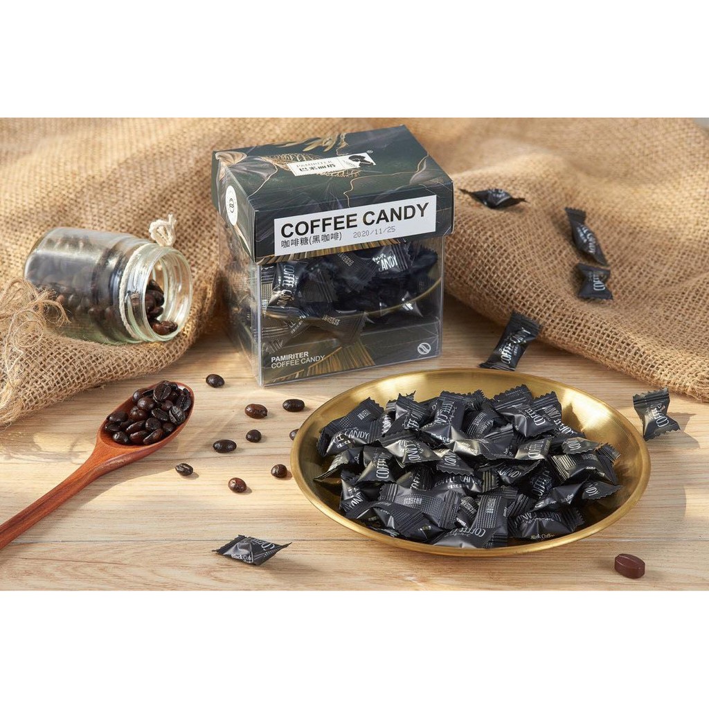 [ Đủ 4 vị ] Kẹo coffee candy Đài Loan PAMIRITER Giúp Tỉnh Táo, Tinh Thần Sảng Khoái Hộp 70g - 70 viên
