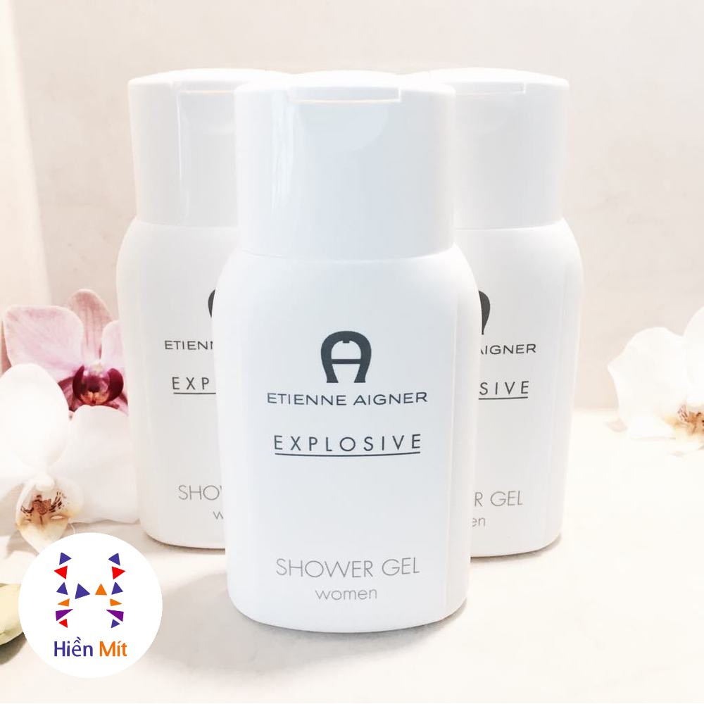 [Đức - 70% OFF] Sữa tắm nước hoa Etienne AIGNER Explosive Trắng cho nữ hương hoa hồng, có síp và rêu sồi nữ tính