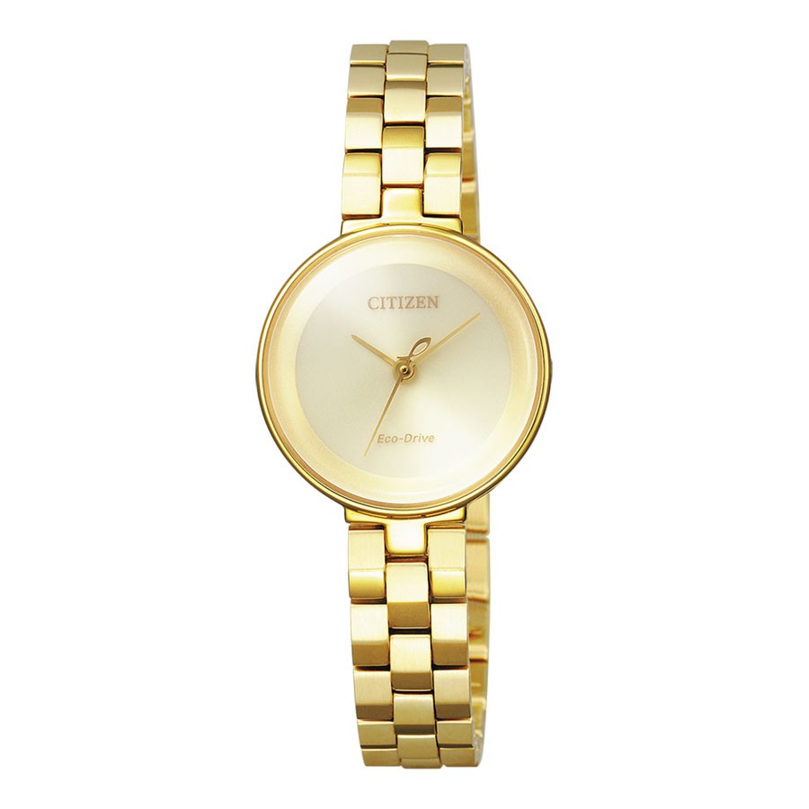 Đồng Hồ Nữ Citizen Dây Thép Không Gỉ EW5502-51P - Mặt Vàng (Sapphire)