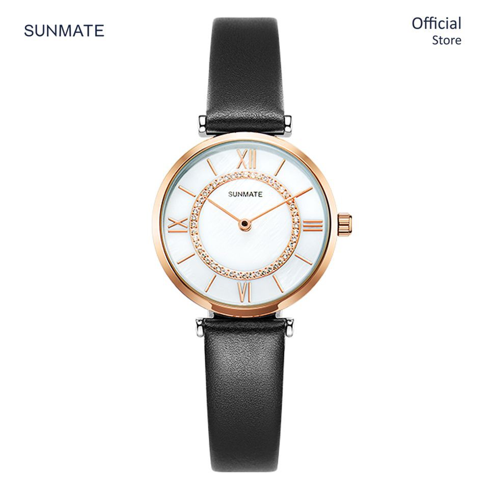 Đồng hồ SUNMATE Nữ S20013LA Dây da 30mm