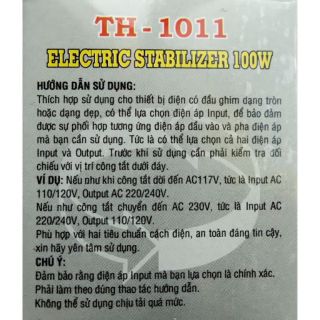 Cục chuyển điện 220V-110V (100W)