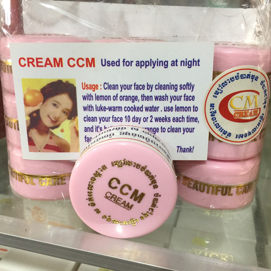 Kem CCM Thái Lan, chữ thẳng, mẫu theo hình
