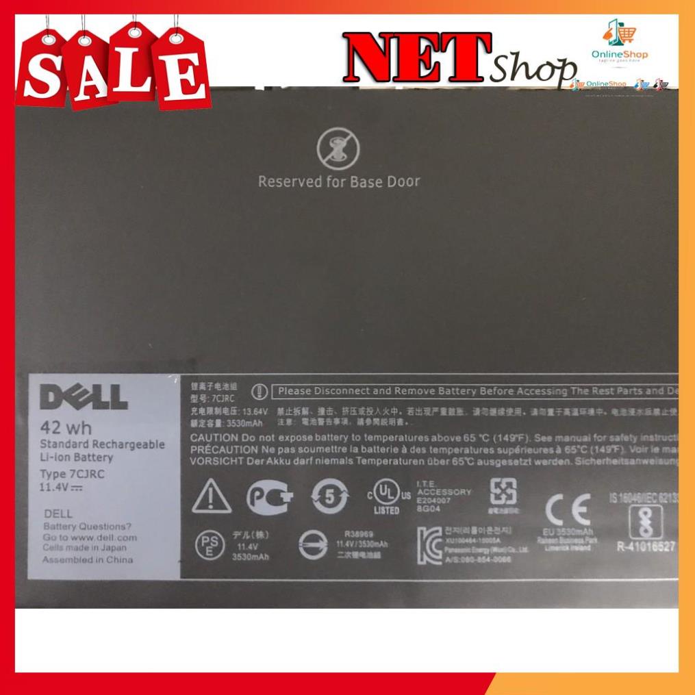 💖 Pin Dell (Original)42Wh Latitude E7270 E7470 7CJRC Battery
