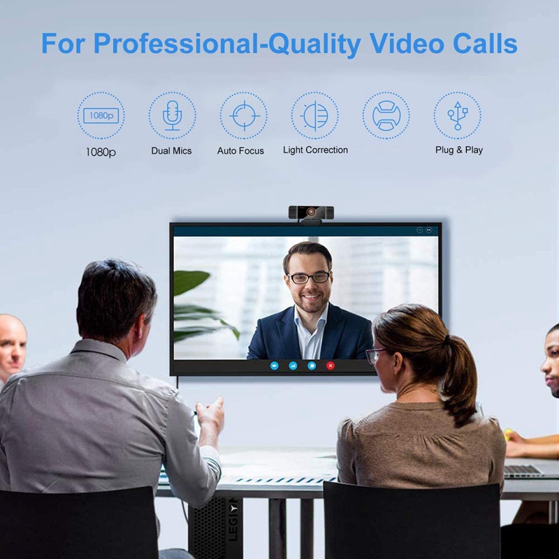 Webcam 1080p Tích Hợp Micro Xoay 360 Độ Cho Pc Laptop | BigBuy360 - bigbuy360.vn