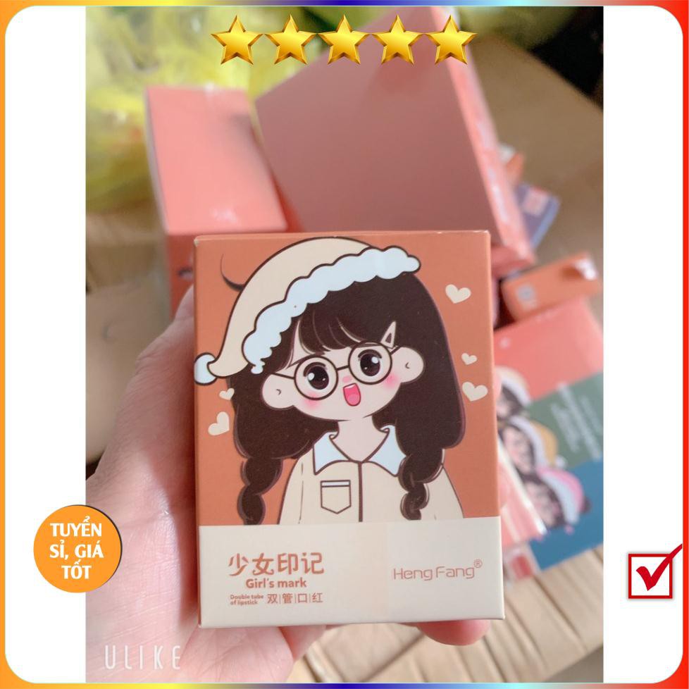 Set Son Thỏi Hengfang Airpod Thiết Kế Bắt Mắt Dễ Thương Siêu Lì Mềm Mịn Thơm Hàng Chuẩn Nội Địa Trung KING DC | BigBuy360 - bigbuy360.vn