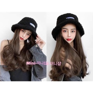 Tóc giả mũ❤️freeship 50k❤️ tóc mũ vành lông xoăn