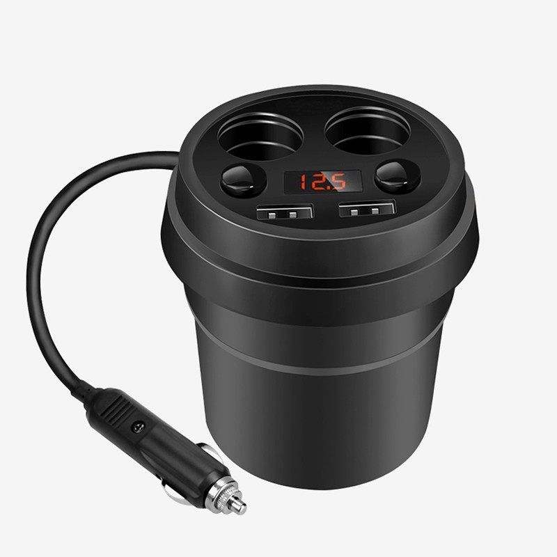 Bộ Chia Tẩu Sạc Và 2 Cổng USB Car Charger 2 USB PORTS Cao Cấp Trên Ô Tô