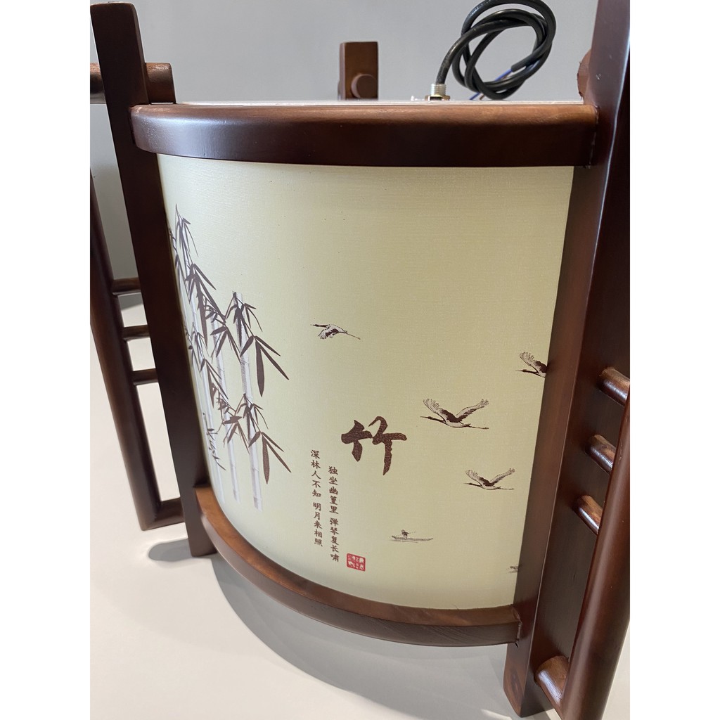 Đèn thả Lồng đèn, Lồng đèn kéo quân gỗ, Đèn Kéo quân 450mm, đèn lồng gỗ, đèn thả gỗ