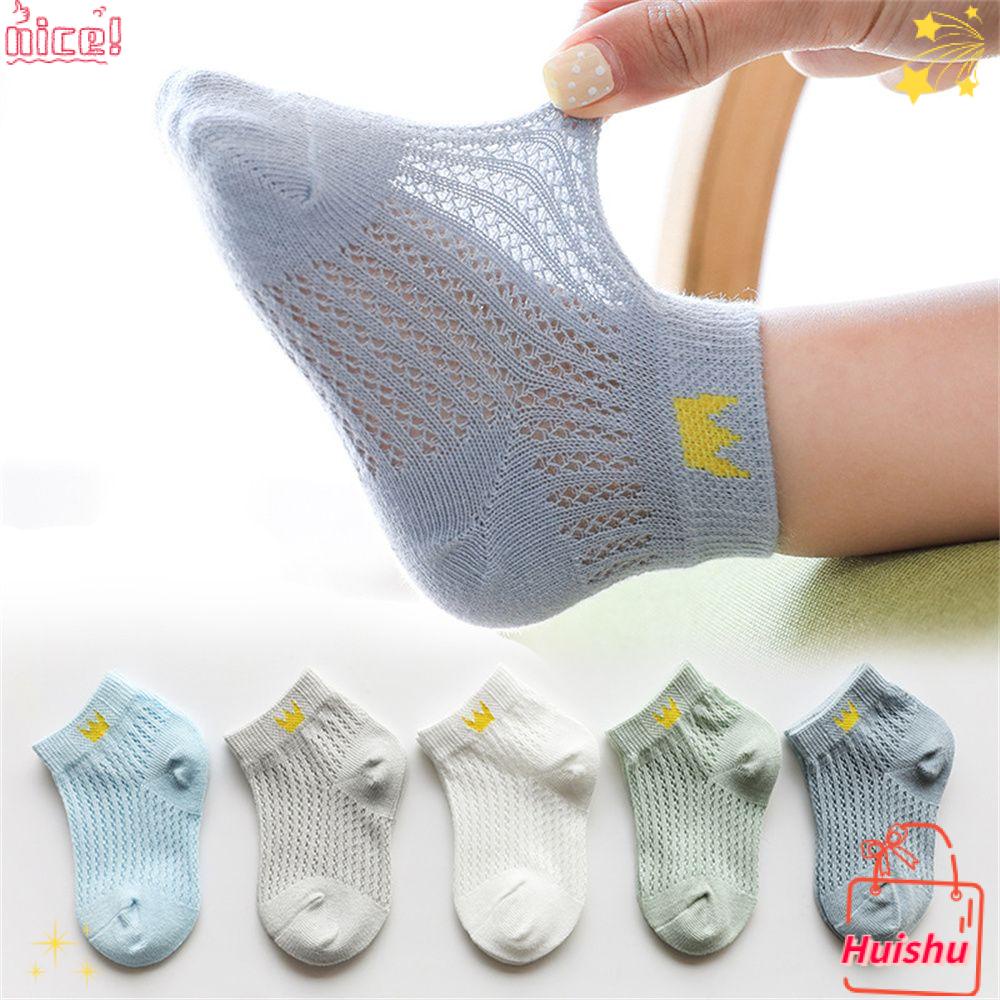 Vớ Cotton Thoáng Khí Siêu Mỏng Dễ Thương Cho Bé 0-5 Tuổi