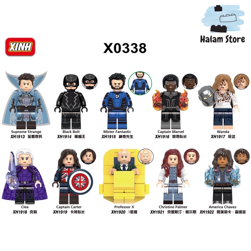 Đồ chơi xếp hình XINH X0338 Lego Minifigures Marvel - Mô hình nhân vật Doctor Strange In the Multiverse of Madness