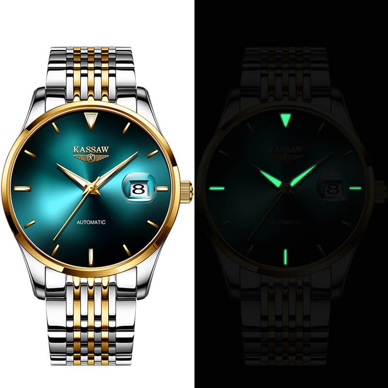 Đồng hồ nam chính hãng KASSAW K867-1 Kính sapphire ,chống xước,Chống nước ,BH 24 tháng,Máy cơ (Automatic) ,dây kim loại