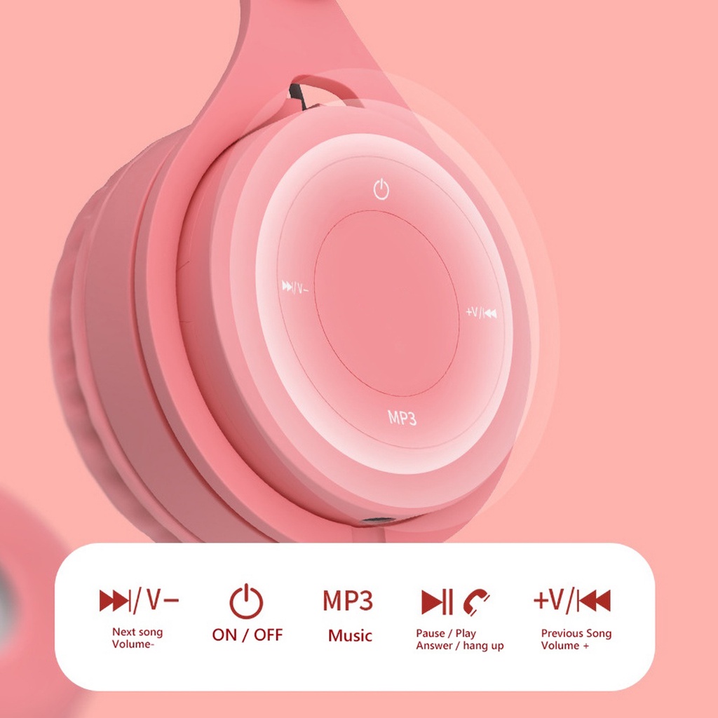 Tai Nghe Chụp Tai Bluetooth 5.0 Y08 Có Micro Âm Thanh Stereo Sống Động Và Phụ Kiện