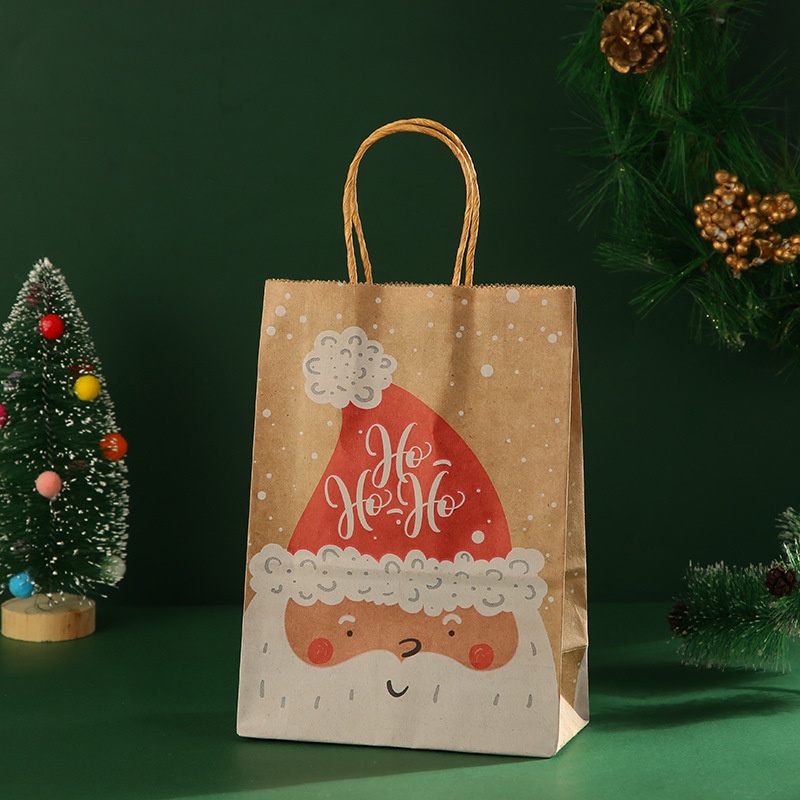 Túi quà tặng giấy kraft Giáng sinh, túi giấy Christmas