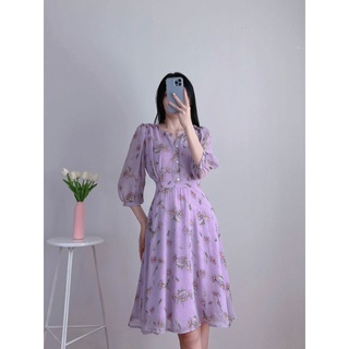 Đầm Voan Tay Lỡ Siêu Mát