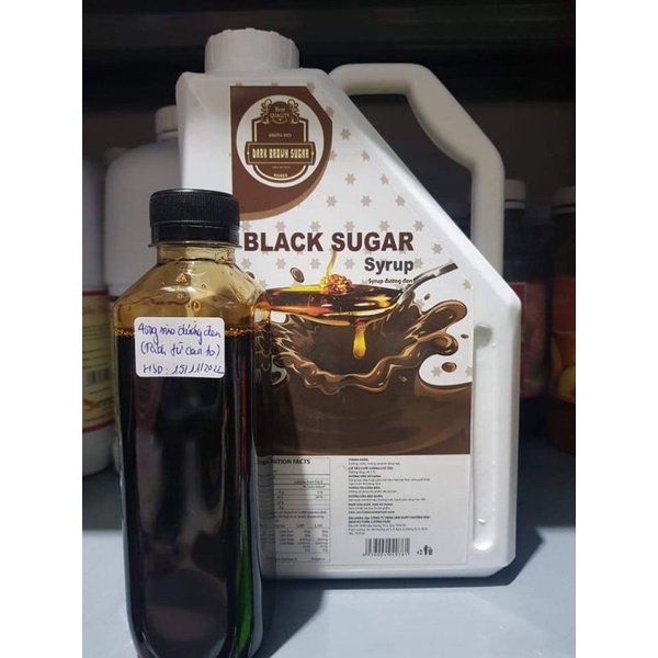 Chai 400g siro đường đen Hàn Quốc