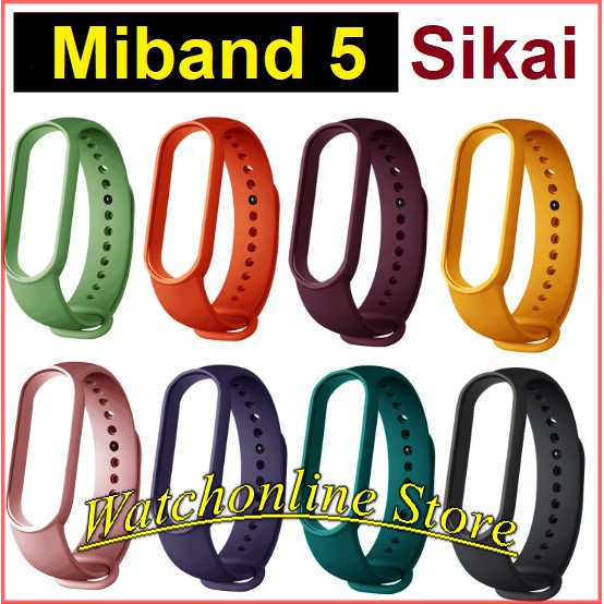 Dây đeo silicon SIKAI mềm mịn cao cấp dành cho Xiaomi miband 5 / Miband 5