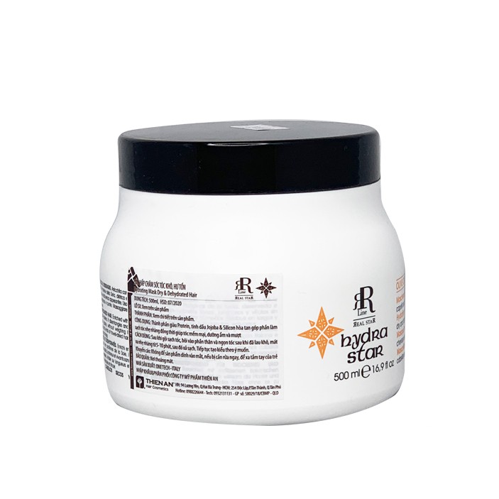 Dầu hấp chăm sóc tóc khô và hư tổn Rrline Hydra Star Mask 500ml