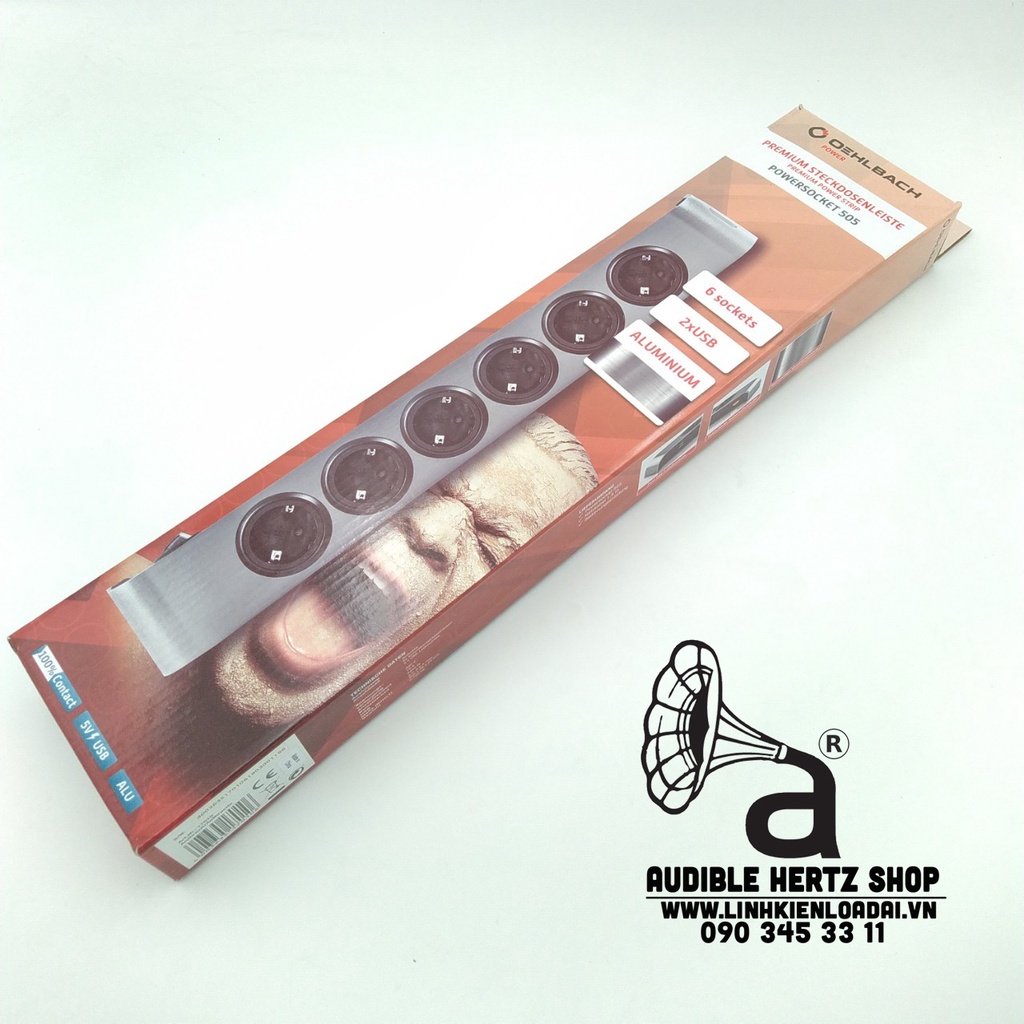 Ổ cắm điện cao cấp 6 lỗ Oehlbach PowerSocket 505