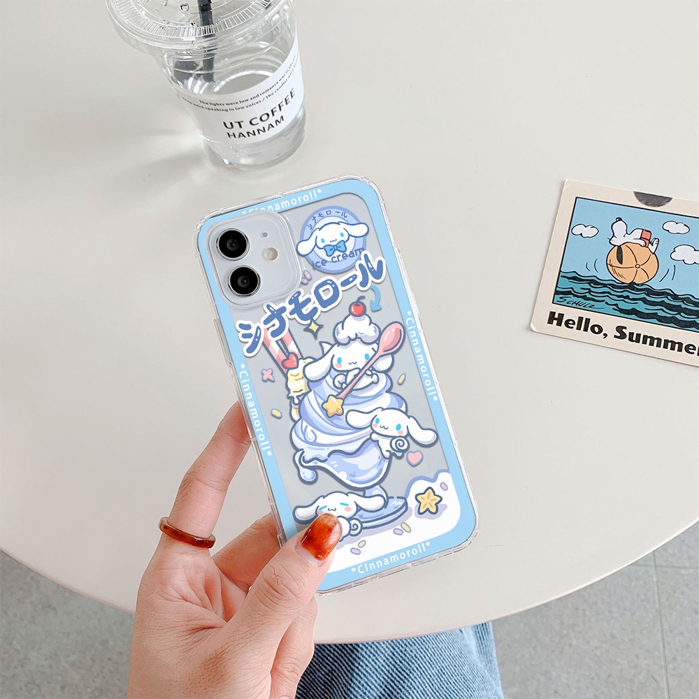 Ốp Điện Thoại Tpu Mềm Chống Sốc Hình Cinnamoroll Cho iPhone 11 12 13 pro Max XS X XR XS Max 7 8 6 6s plus 4 5 SE 2020