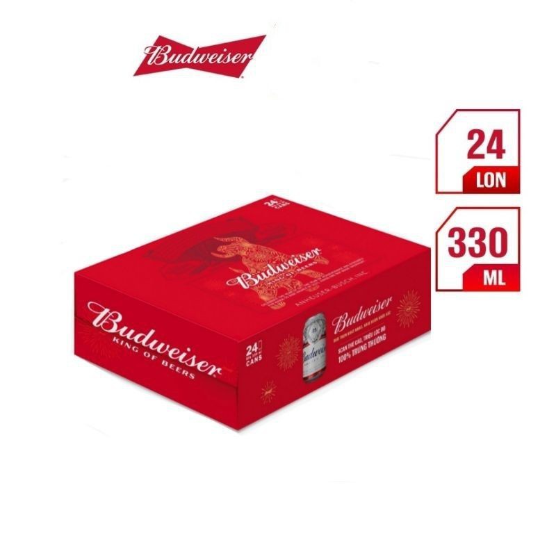 BIA BUDWEISER THÙNG 24 LON 330ML