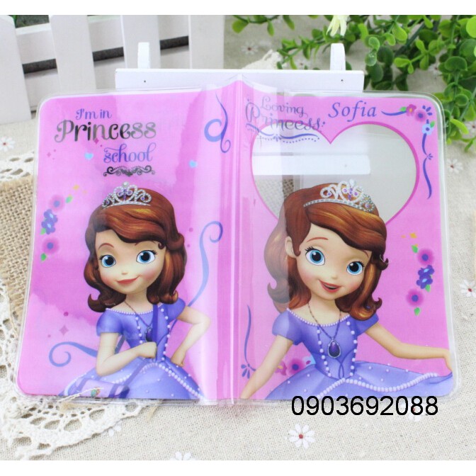 Vỏ bọc bao passport/ hộ chiếu Plastis dẻo công chúa Disney