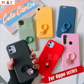 Ốp Lưng Silicone Mềm In Hình Hoạt Hình 3d Có Dây Đeo Cho Oppo A92 A52 A91 A31 A9 2020 A5 2020 A5S A12 A7 A3S F11 Reno 3 Reno 5