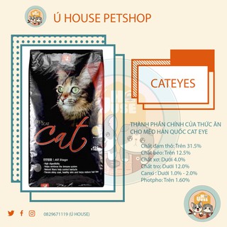 Hạt cho mèo Cateyes 1kg (Túi zip date xa 2022)